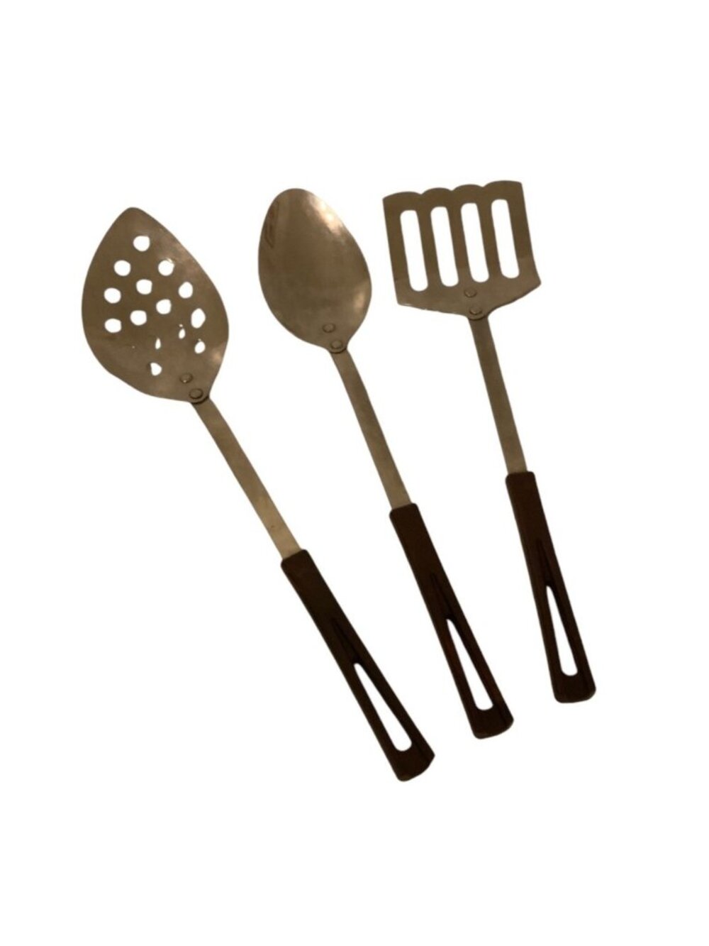 Vintage Stanhome Stainless Steel Set 3 Kitchen Utensils Spoons Spatula Stanley